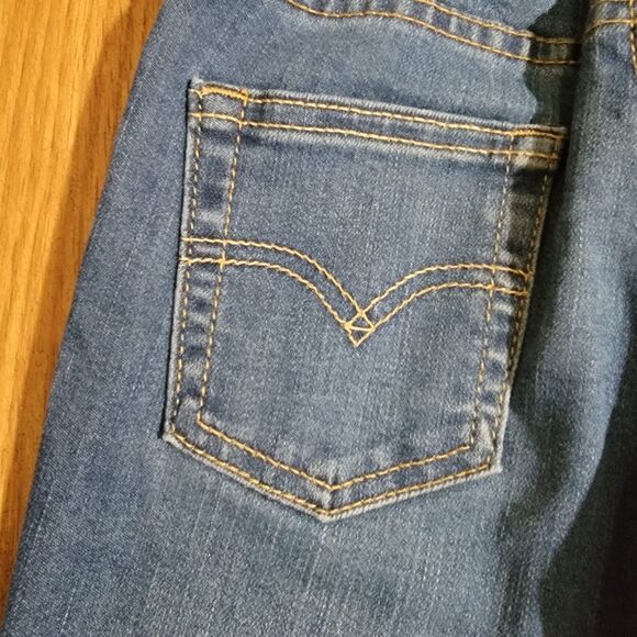 Levi's 511 Slim Boys Denim Jeans Pants Blue Medium Wash Size 5 Years - Picture 6 of 7